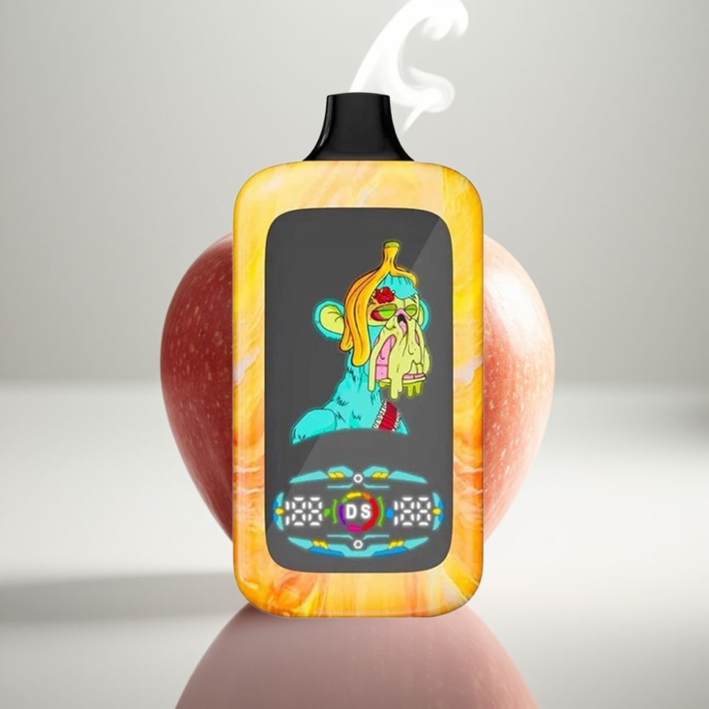 Fumot Digital Monkey 40000 Puffs Dual Mesh Coil Double Apple Disposable Vape