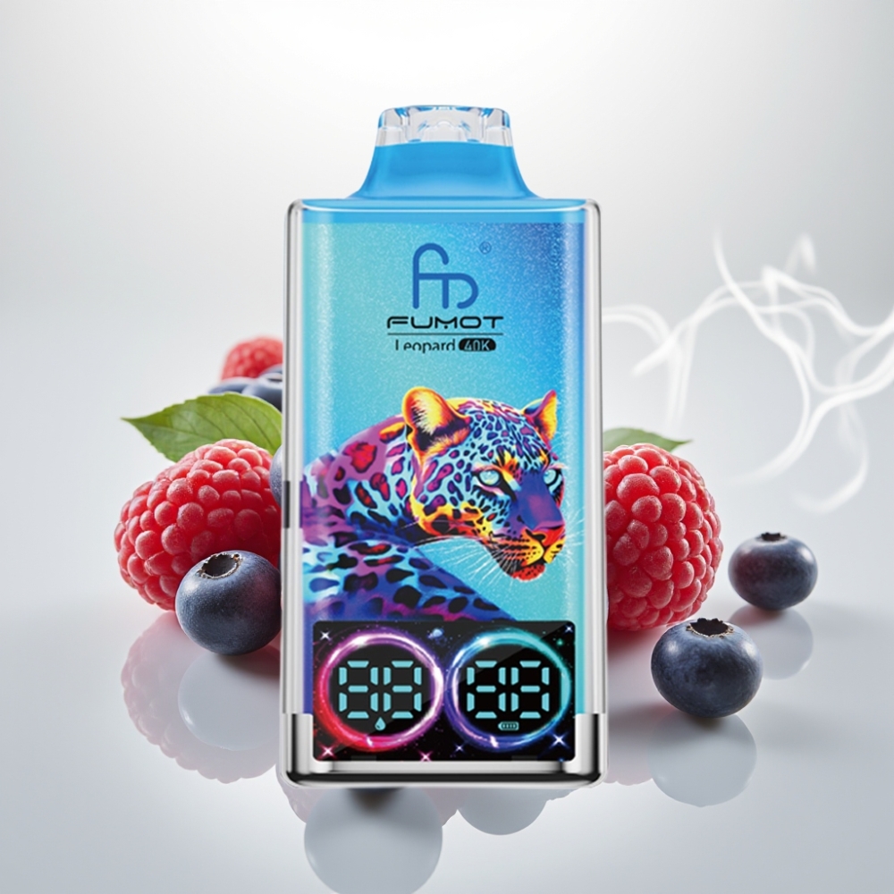 Fumot Leopard 40K Puffs Dual Mesh Blueberry Raspberry Disposable Vape