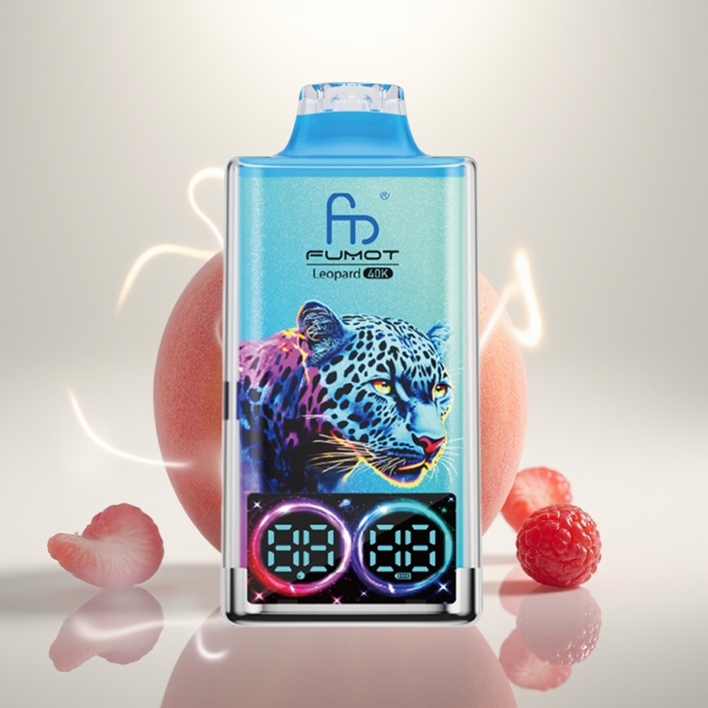 Fumot Leopard 40K Puffs Dual Mesh Peach Berry Disposable Vape