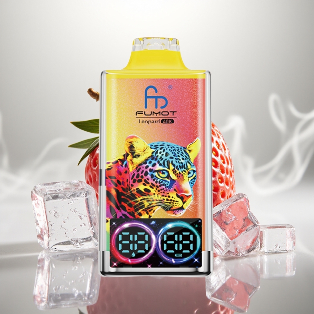 Fumot Leopard 40K Puffs Dual Mesh Strawberry Ice Disposable Vape