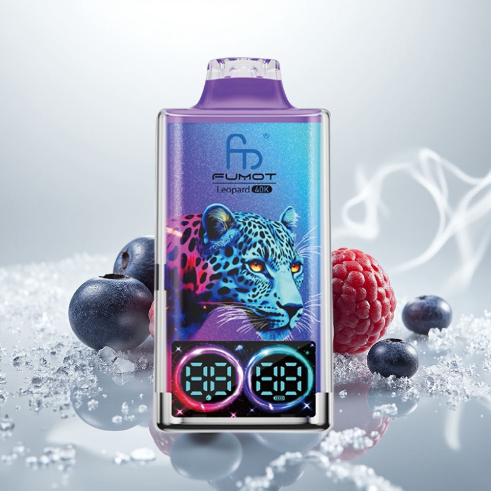 Fumot Leopard 40K Puffs Dual Mesh Type-C Blueberry on Ice