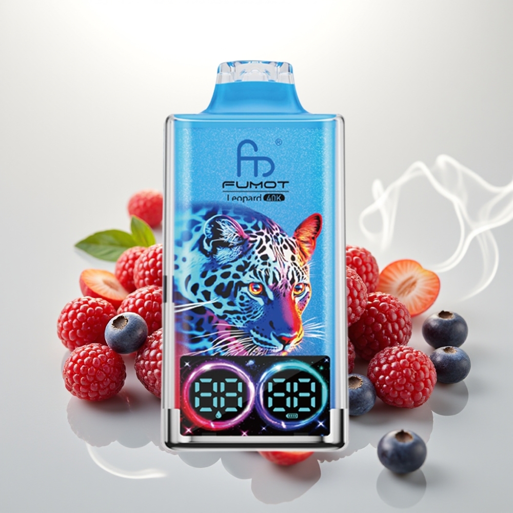 Fumot Leopard 40K Puffs Dual Mesh Type-C Mixed Berries