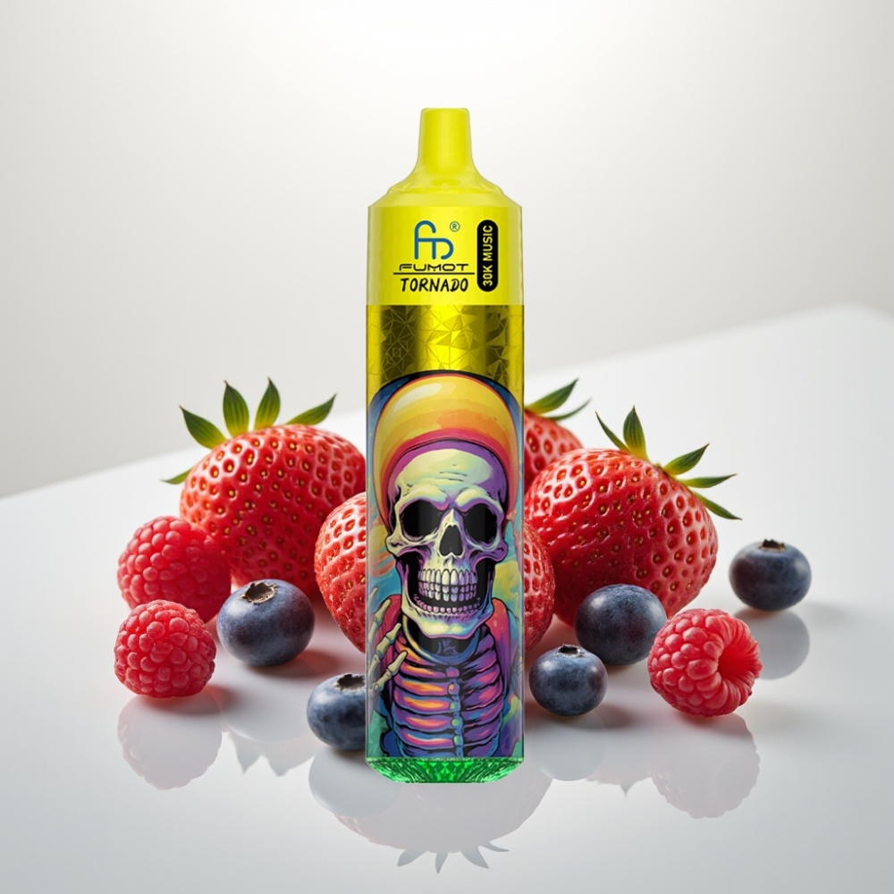 Fumot RandM Tornado 30000 Puffs 30mL 5 Strawberry Blueberry Raspberry