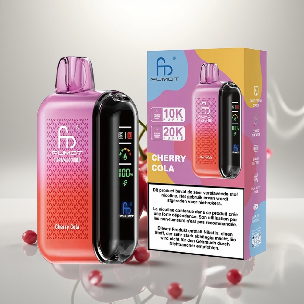 Fumot Tornado 20000 Puffs Dual Mesh 20ml Cherry Cola