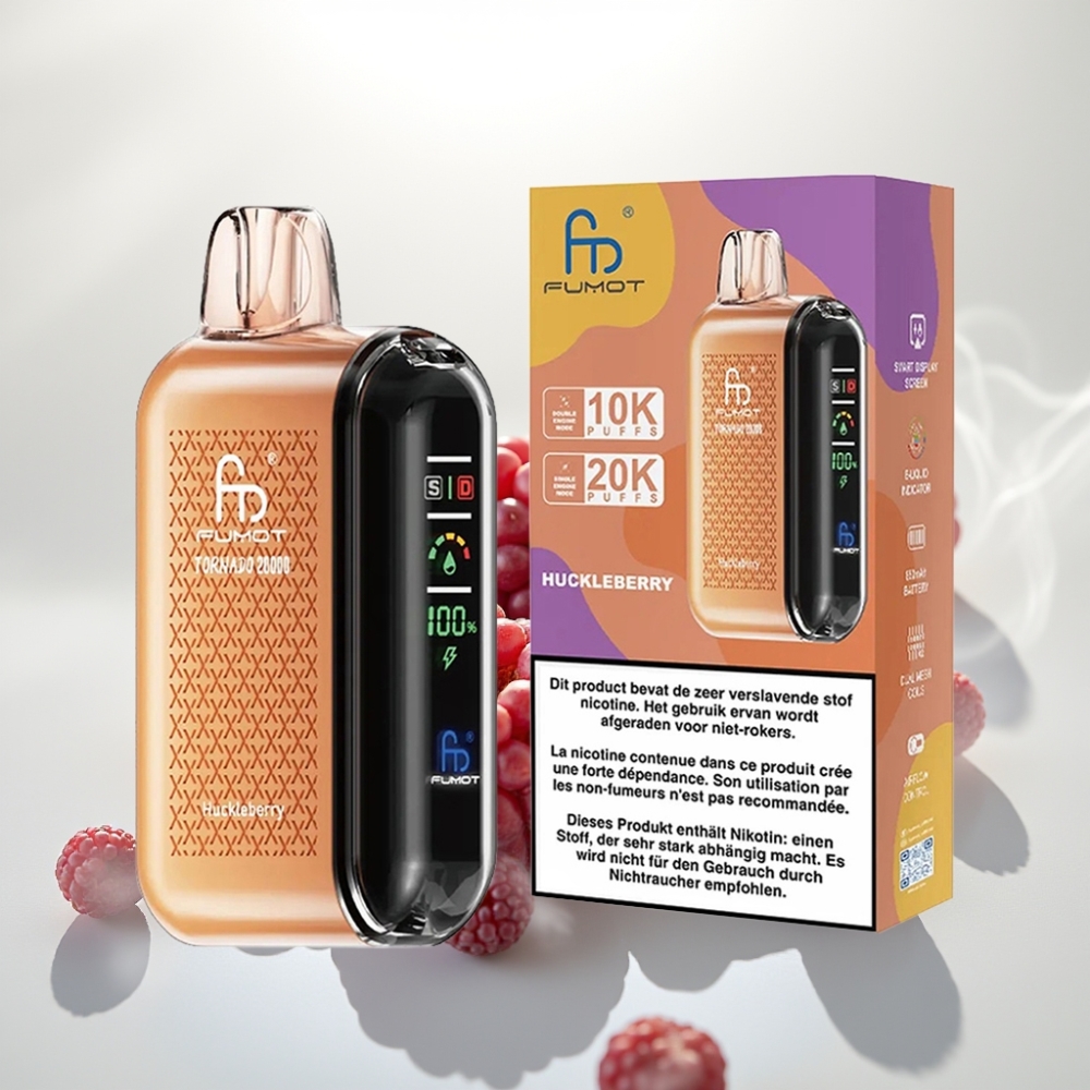 Fumot Tornado 20000 Puffs Dual Mesh 20ml Huckleberry