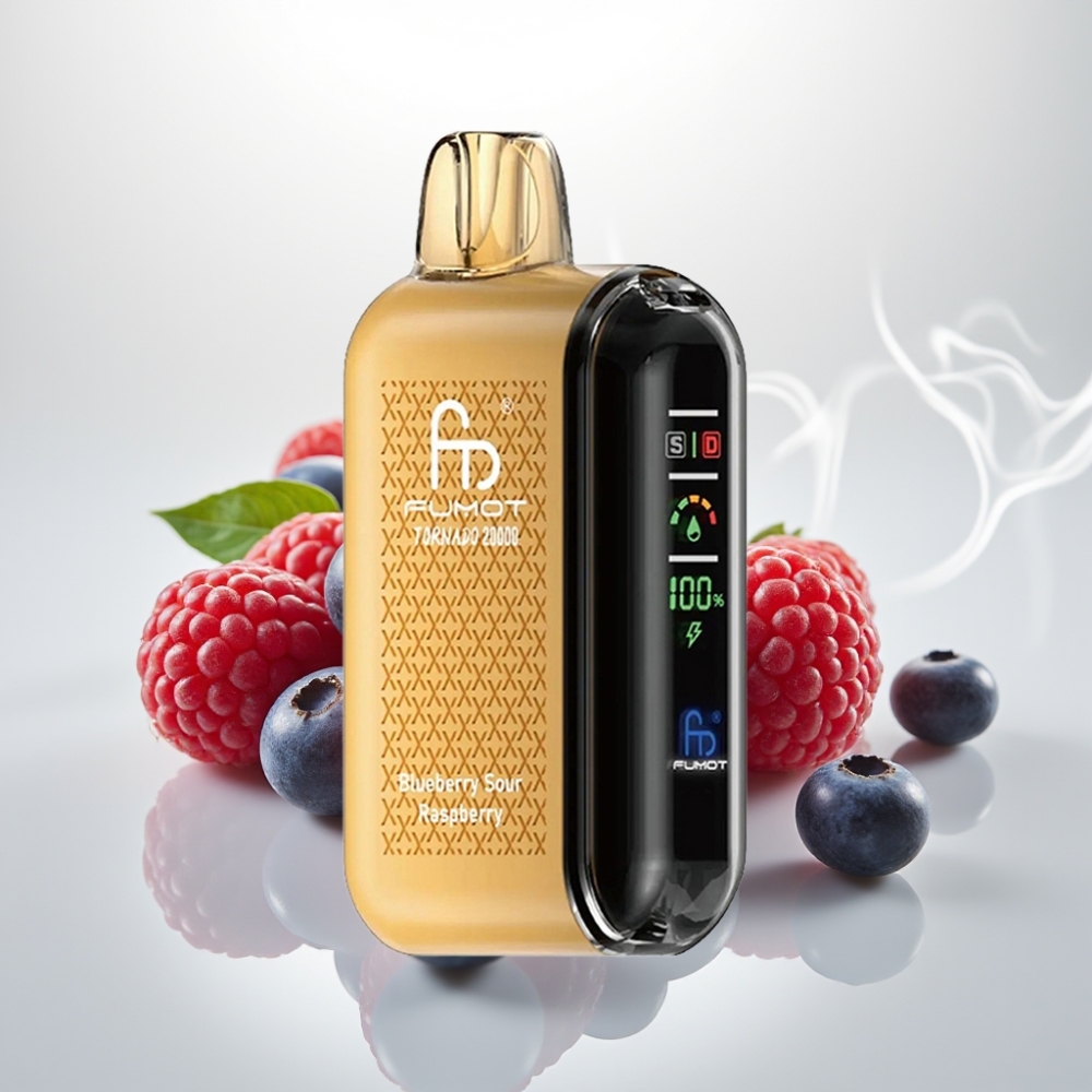Fumot Tornado 20000 Puffs Dual Mesh Airflow Blueberry Sour Raspberry