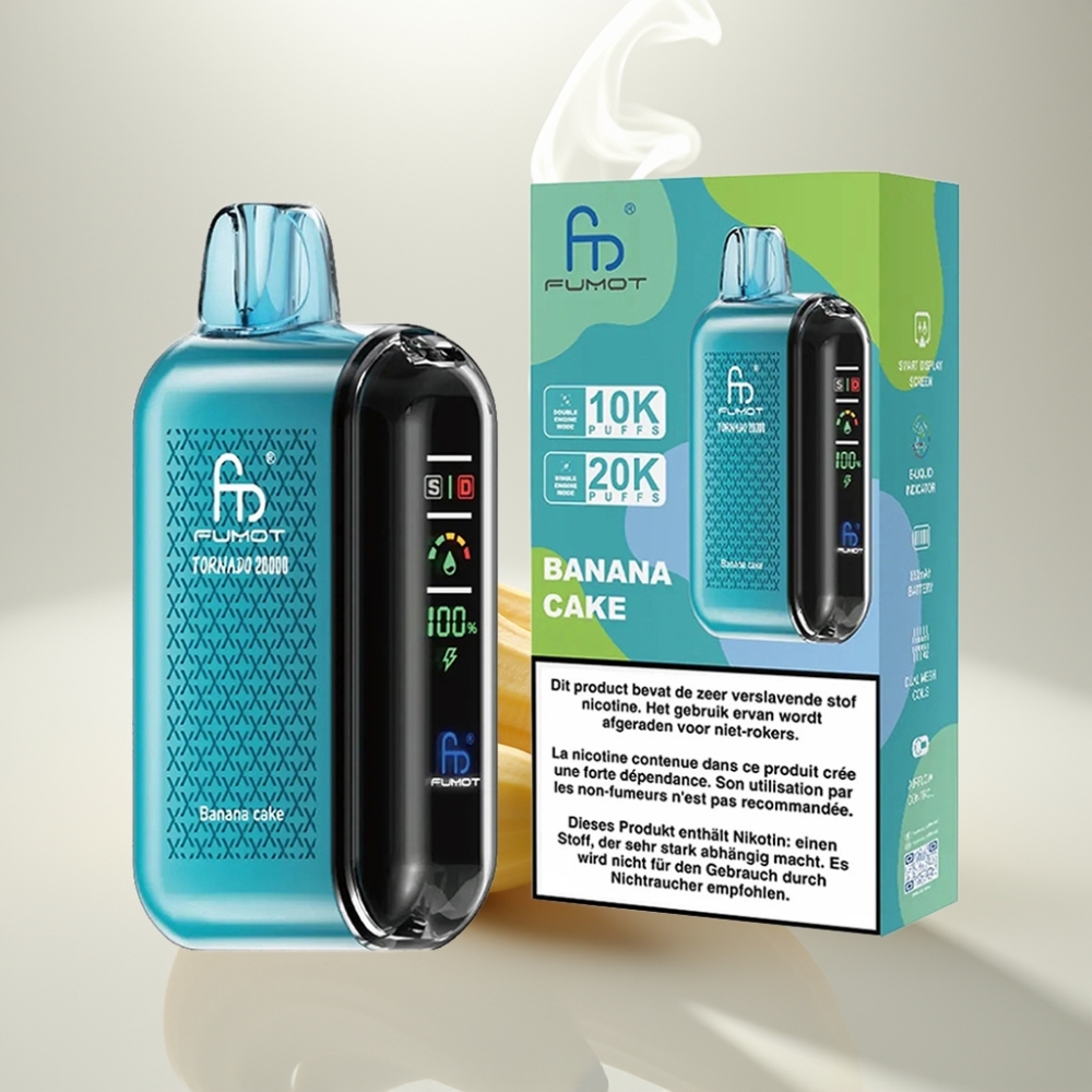 Fumot Tornado 20000 Puffs Dual Mesh Banana Cake