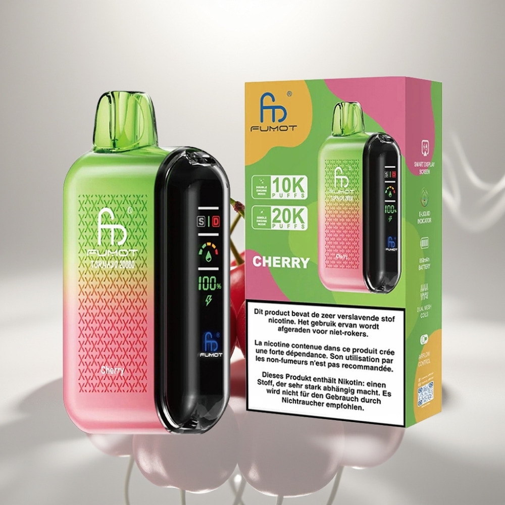 Fumot Tornado 20000 Puffs Dual Mesh Cherry