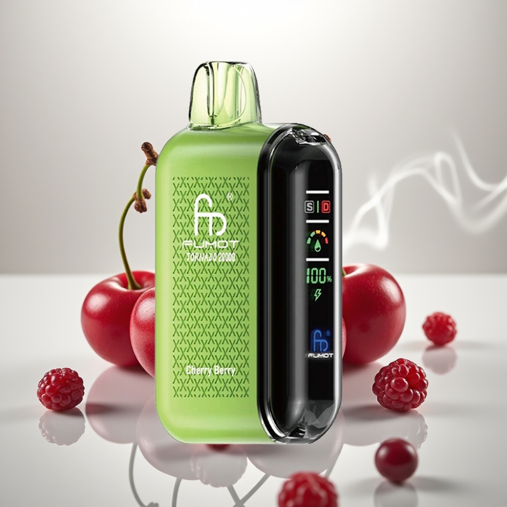Fumot Tornado 20000 Puffs Dual Mesh Cherry Berry
