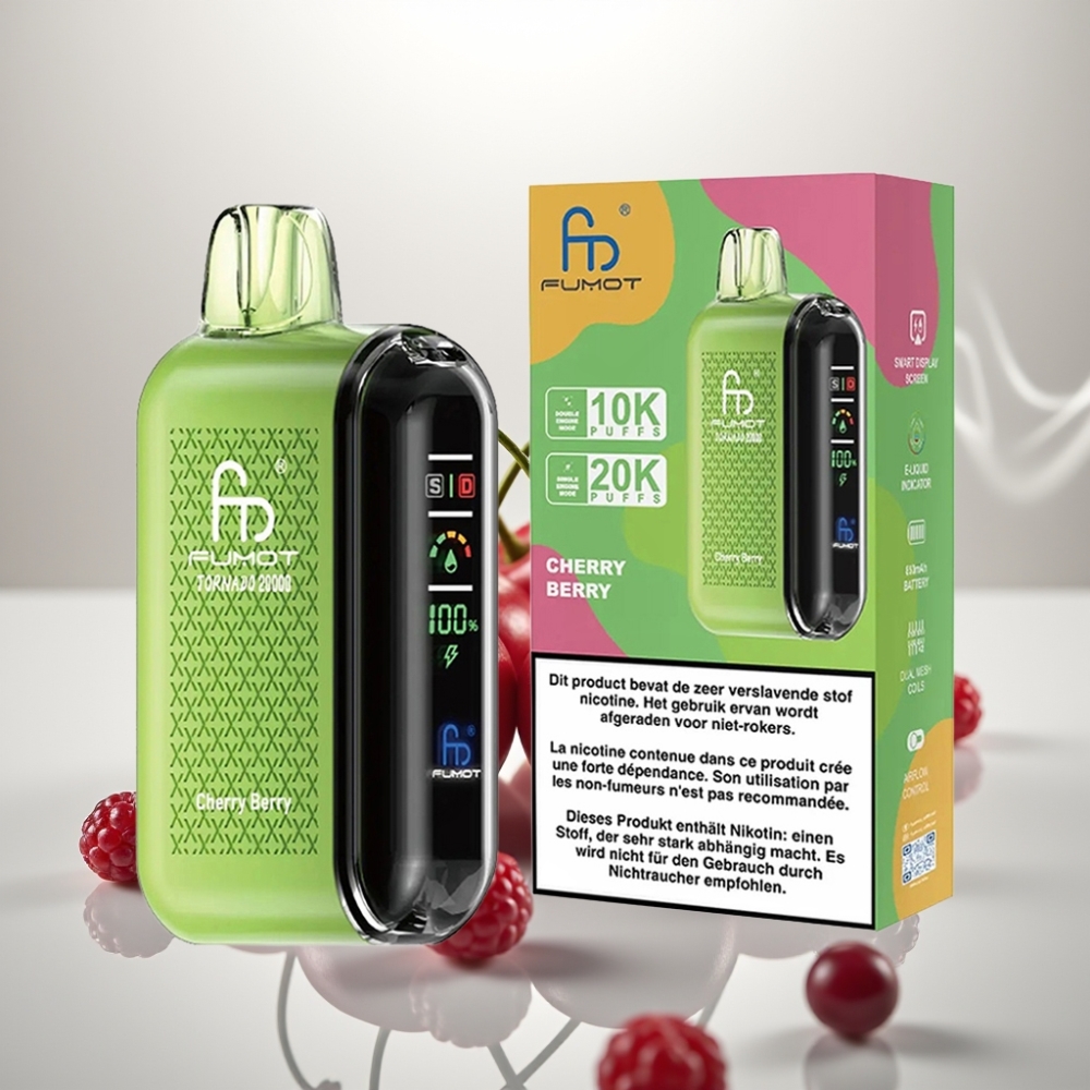 Fumot Tornado 20000 Puffs Dual Mesh Cherry Berry