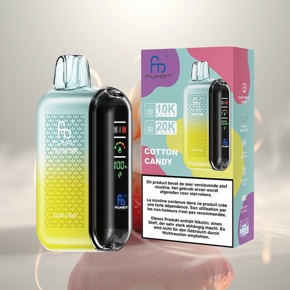 Fumot Tornado 20000 Puffs Dual Mesh Cotton Candy