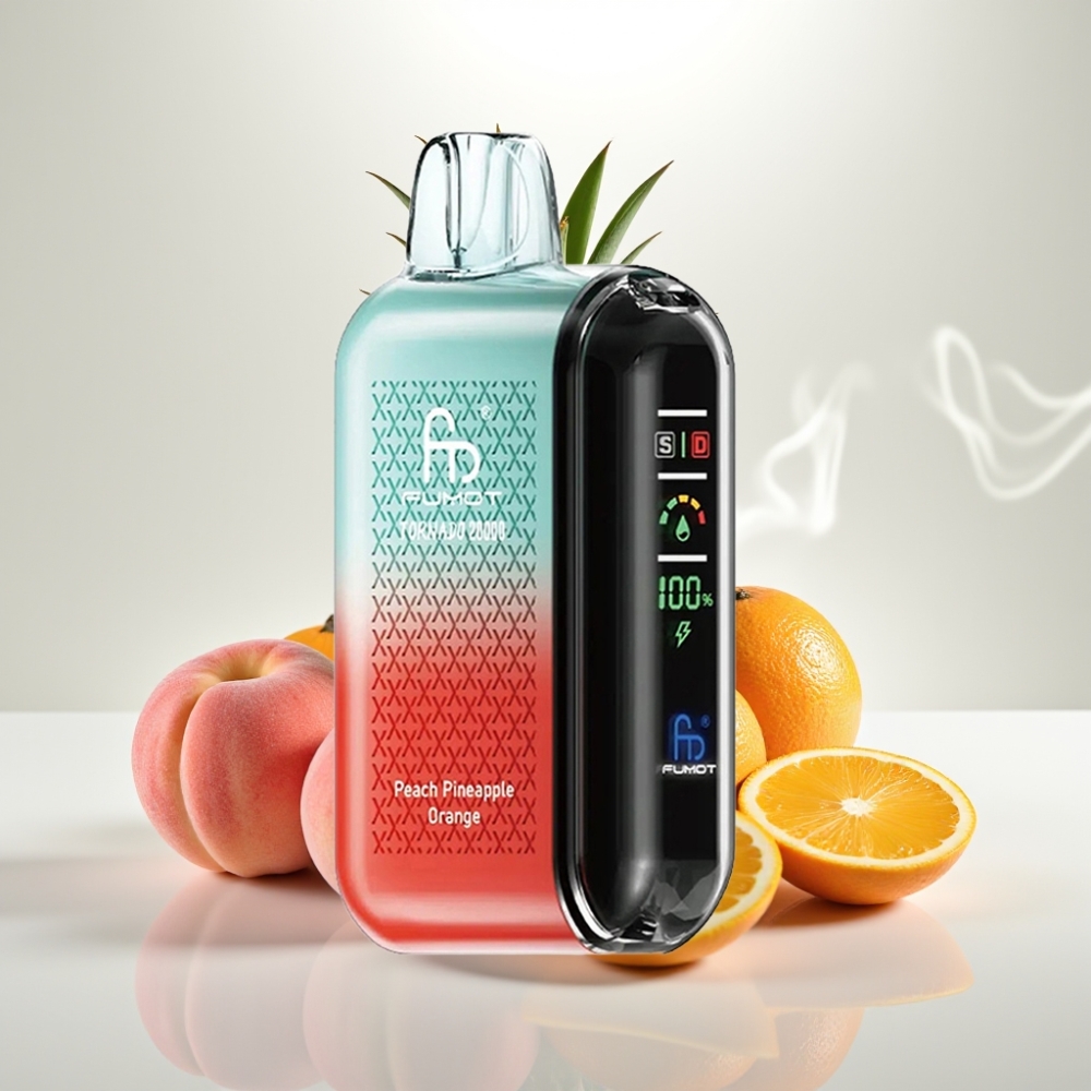 Fumot Tornado 20000 Puffs Dual Mesh Peach Pineapple Orange