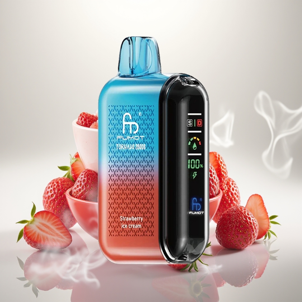 Fumot Tornado 20000 Puffs Dual Mesh Strawberry Ice Cream