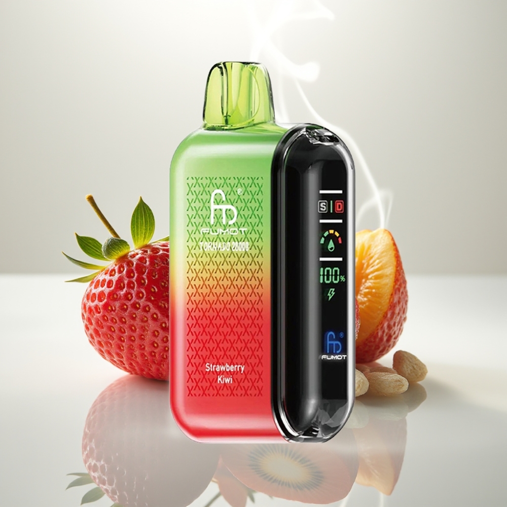 Fumot Tornado 20000 Puffs Dual Mesh Strawberry Kiwi Disposable Vape