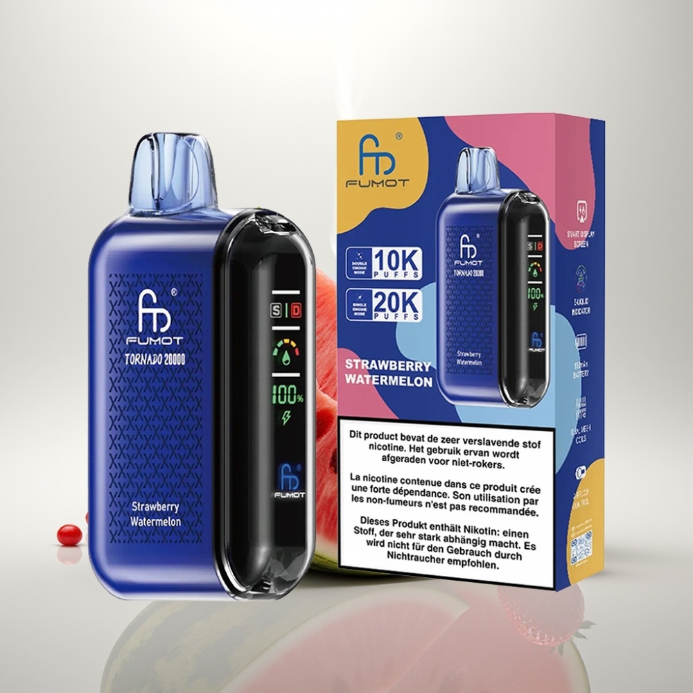 Fumot Tornado 20000 Puffs Dual Mesh Strawberry Watermelon