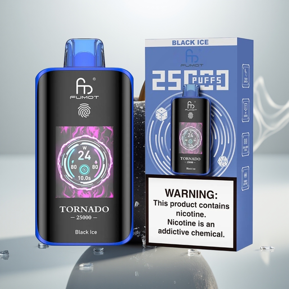 Fumot Tornado 25000 Puffs HD Screen 20ml Black Ice