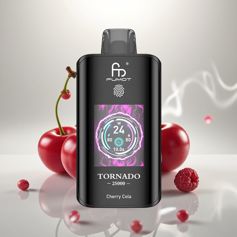 Fumot Tornado 25000 Puffs HD Screen 20ml Cherry Cola