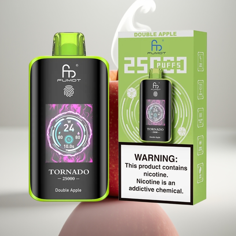 Fumot Tornado 25000 Puffs HD Screen 20ml Double Apple