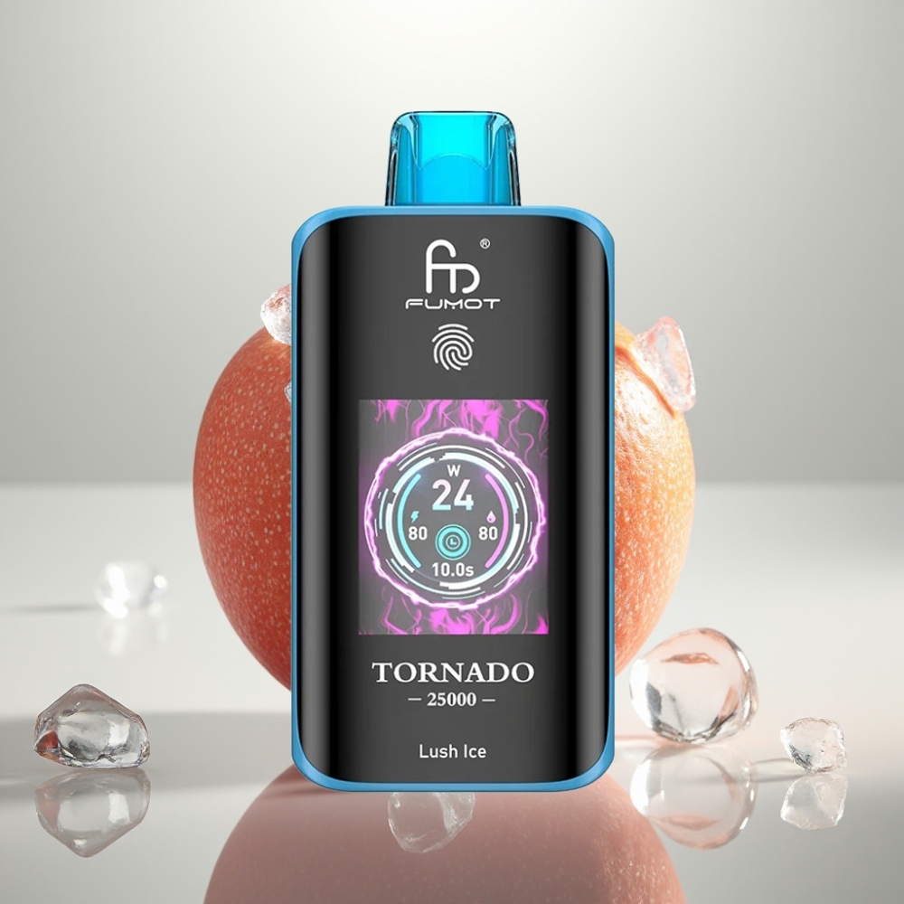 Fumot Tornado 25000 Puffs HD Screen 20ml Lush Ice