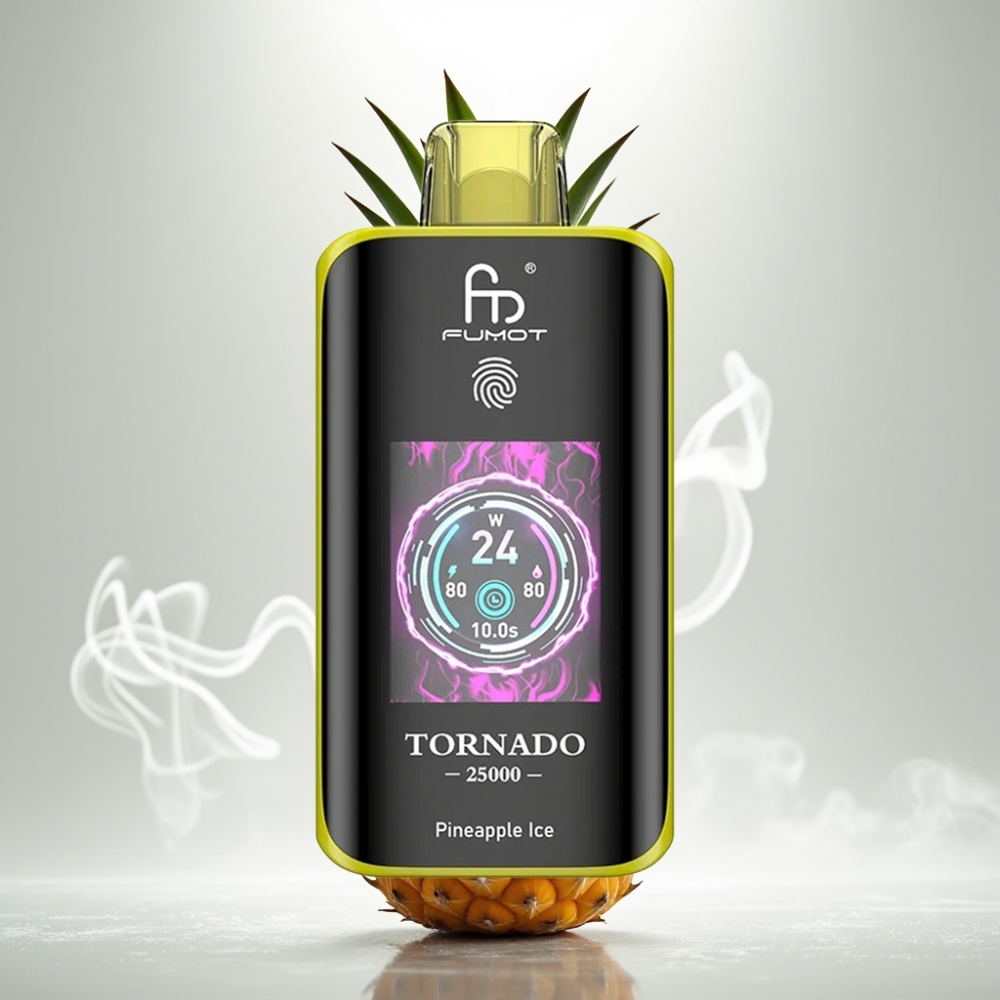 Fumot Tornado 25000 Puffs HD Screen 20ml Pineapple Ice