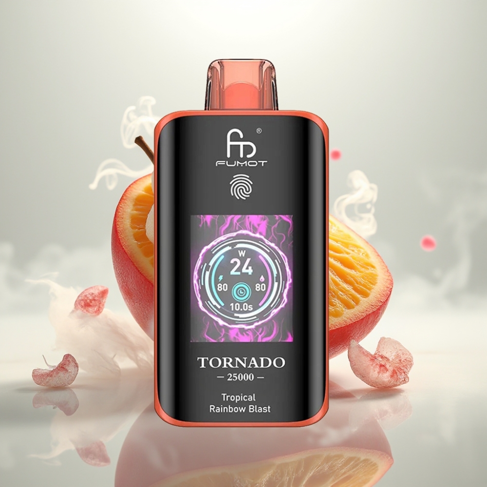 Fumot Tornado 25000 Puffs HD Screen 20ml Tropical Rainbow Blast