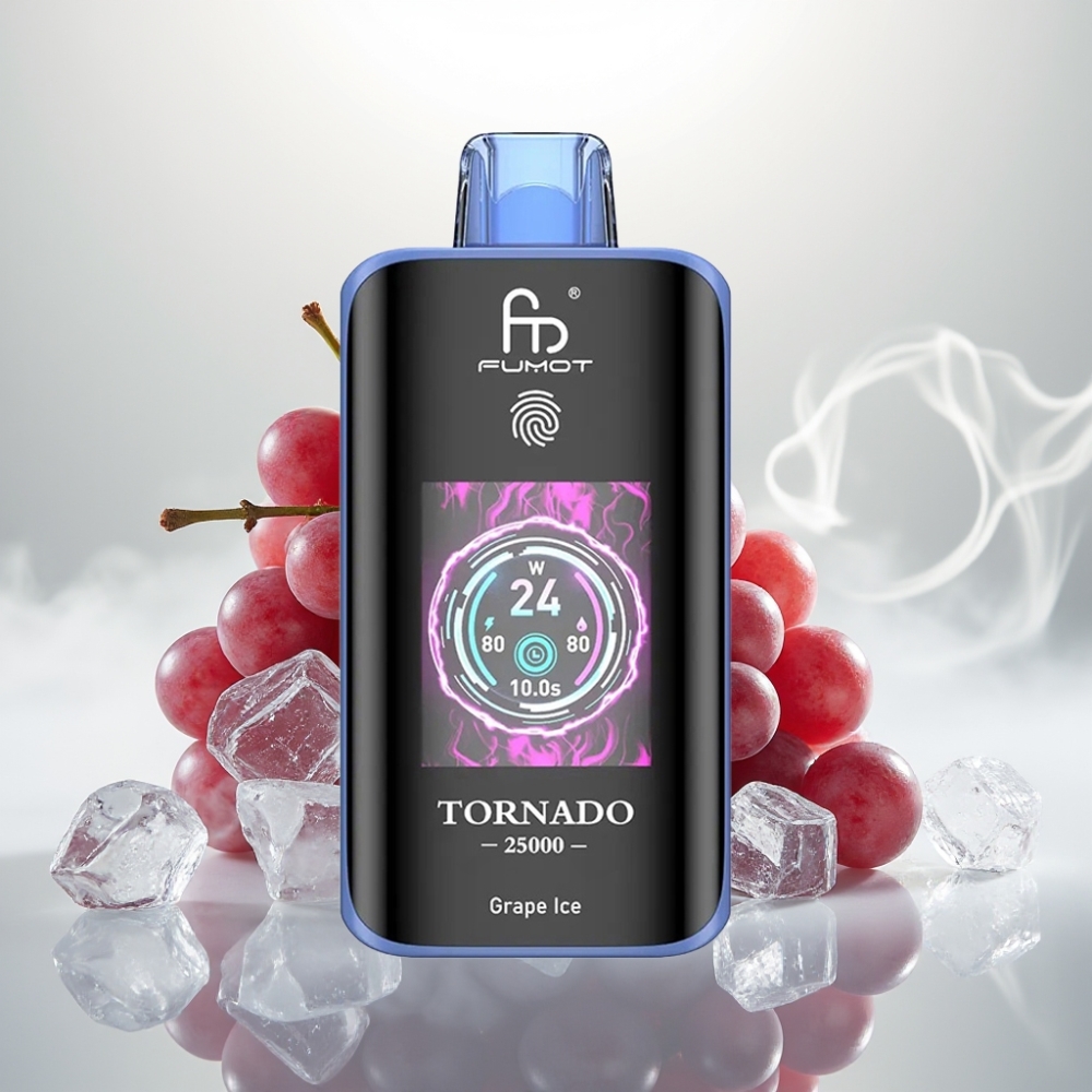 Fumot Tornado 25000 Puffs HD Screen 700mAh Grape Ice