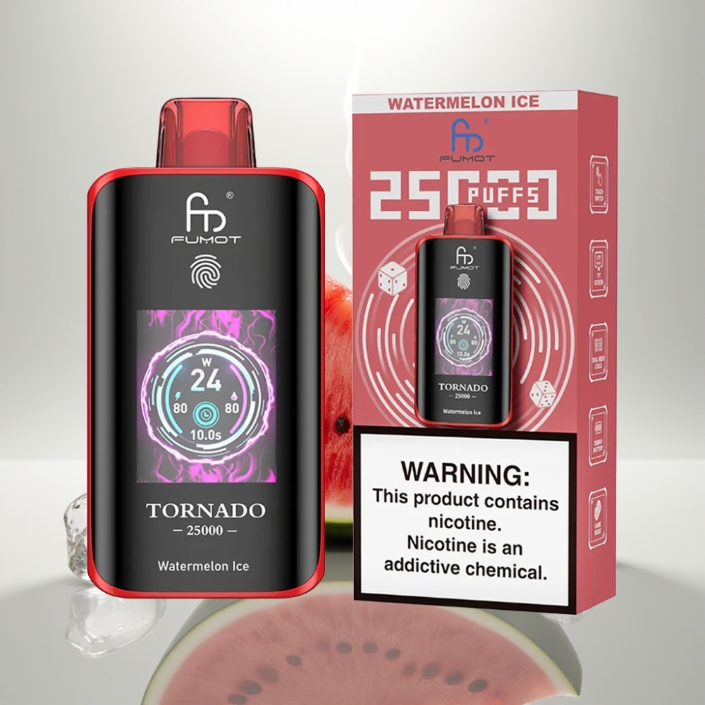 Fumot Tornado 25000 Puffs HD Screen 700mAh Watermelon Ice