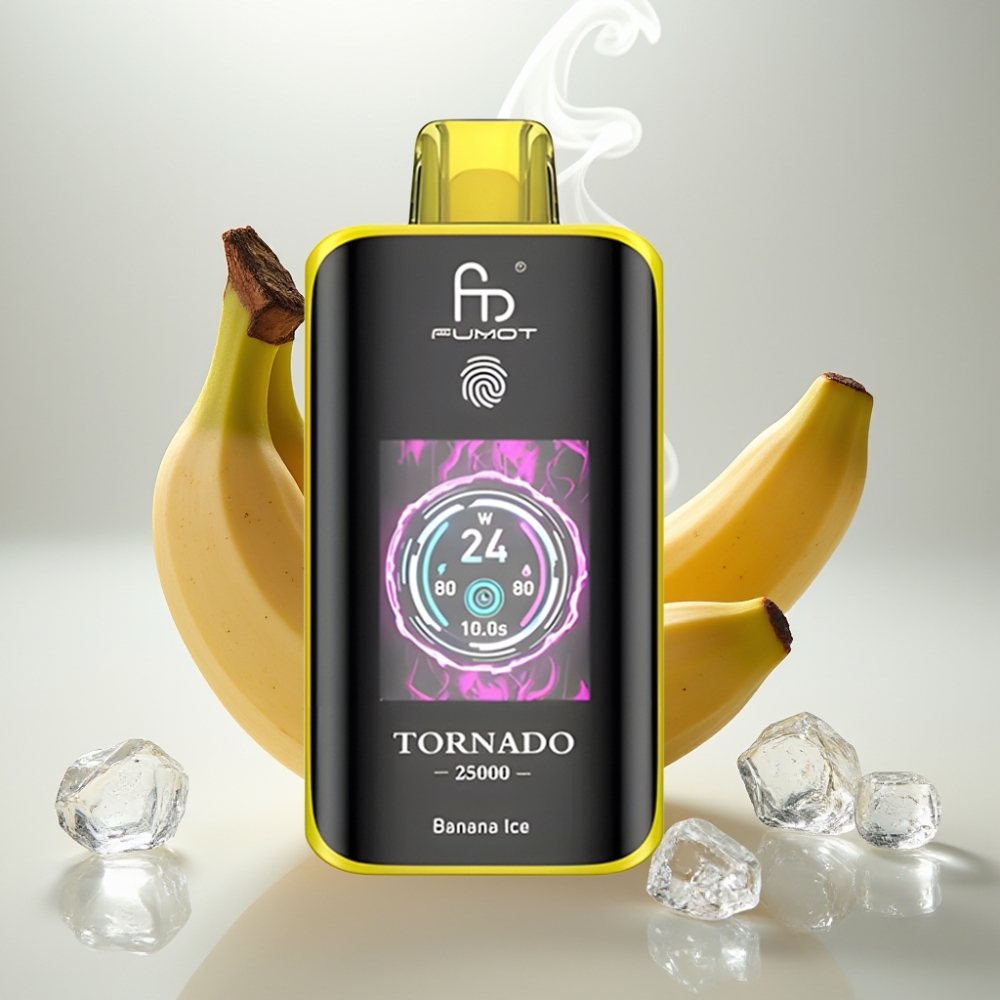 Fumot Tornado 25000 Puffs HD Screen Banana Ice