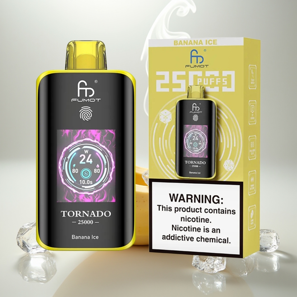 Fumot Tornado 25000 Puffs HD Screen Banana Ice