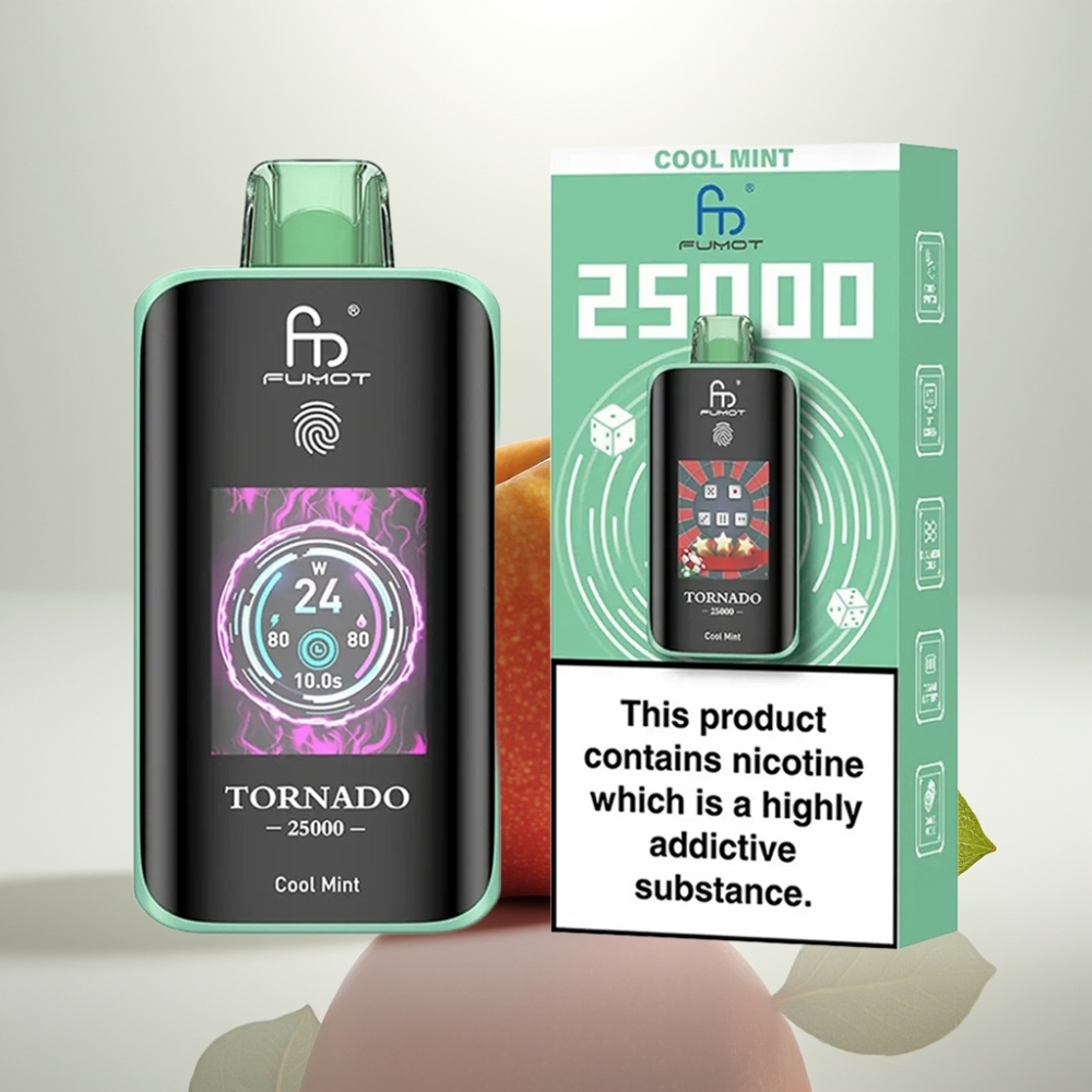 Fumot Tornado 25000 Puffs HD Screen Cool Mint