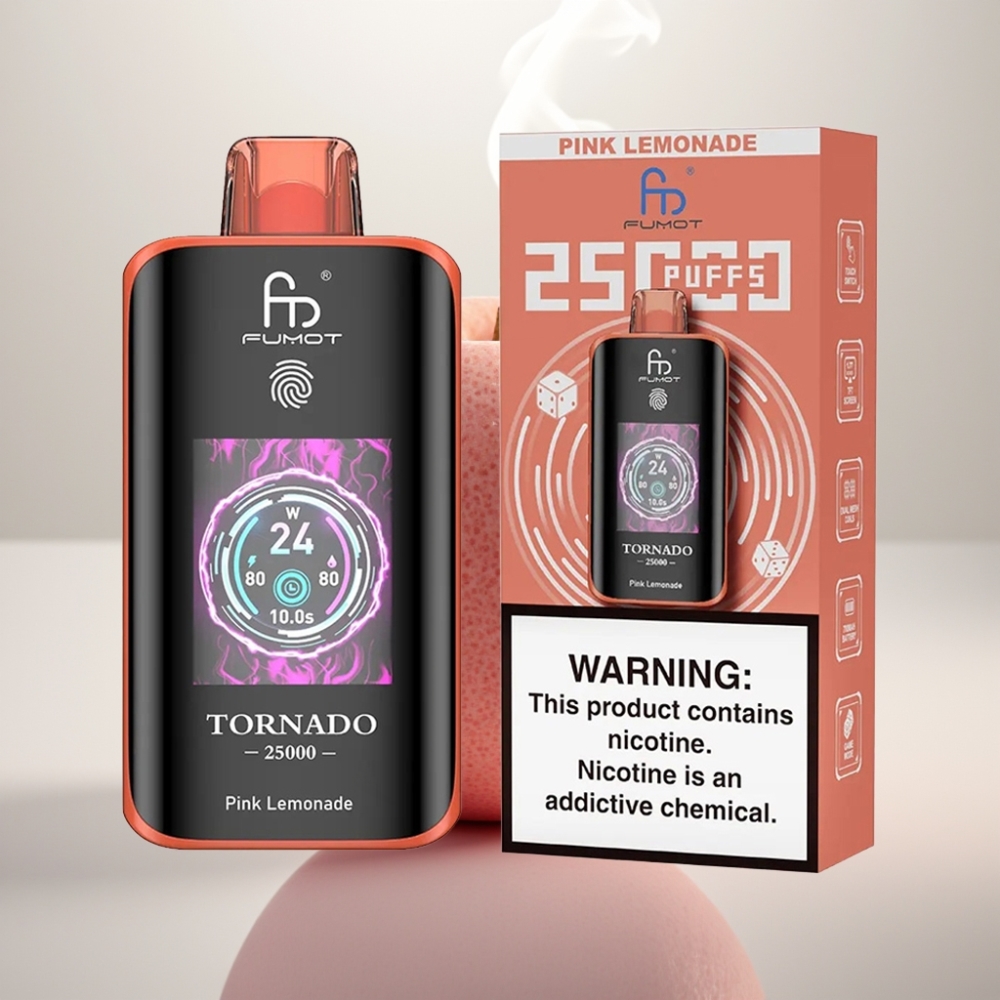Fumot Tornado 25000 Puffs HD Screen Pink Lemonade