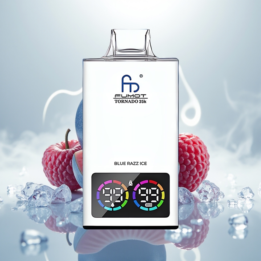 Fumot Tornado 35000 Dual Mesh Fast Charging Blue Razz Ice