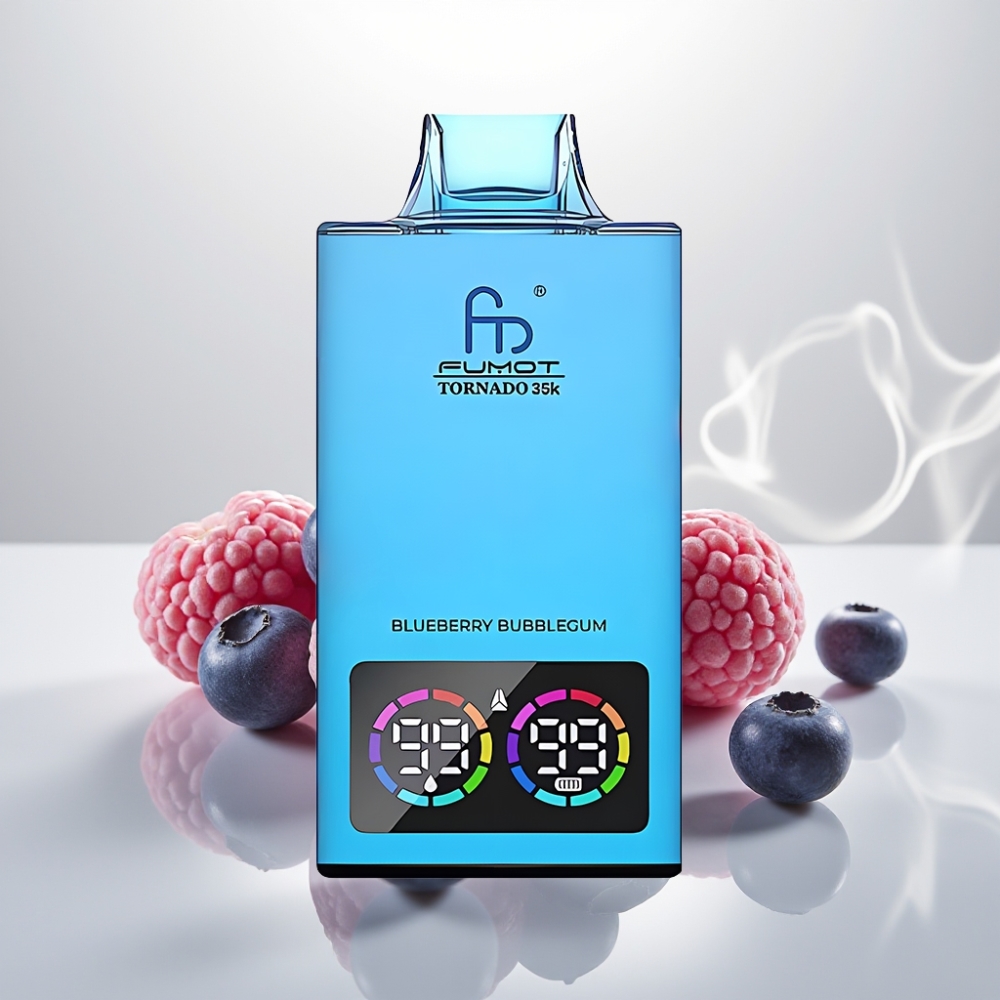 Fumot Tornado 35000 Dual Mesh Fast Charging Blueberry Bubblegum