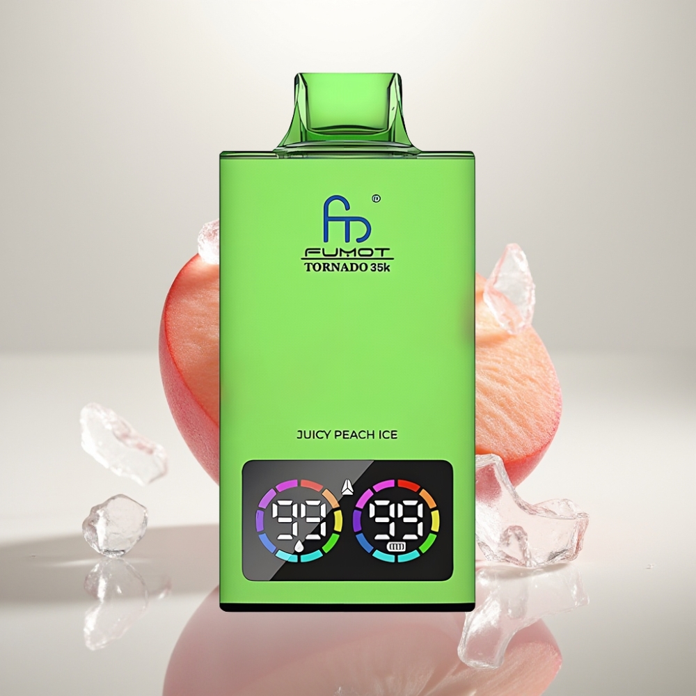 Fumot Tornado 35000 Dual Mesh RGB Fast Charge USB-C Juicy Peach Ice