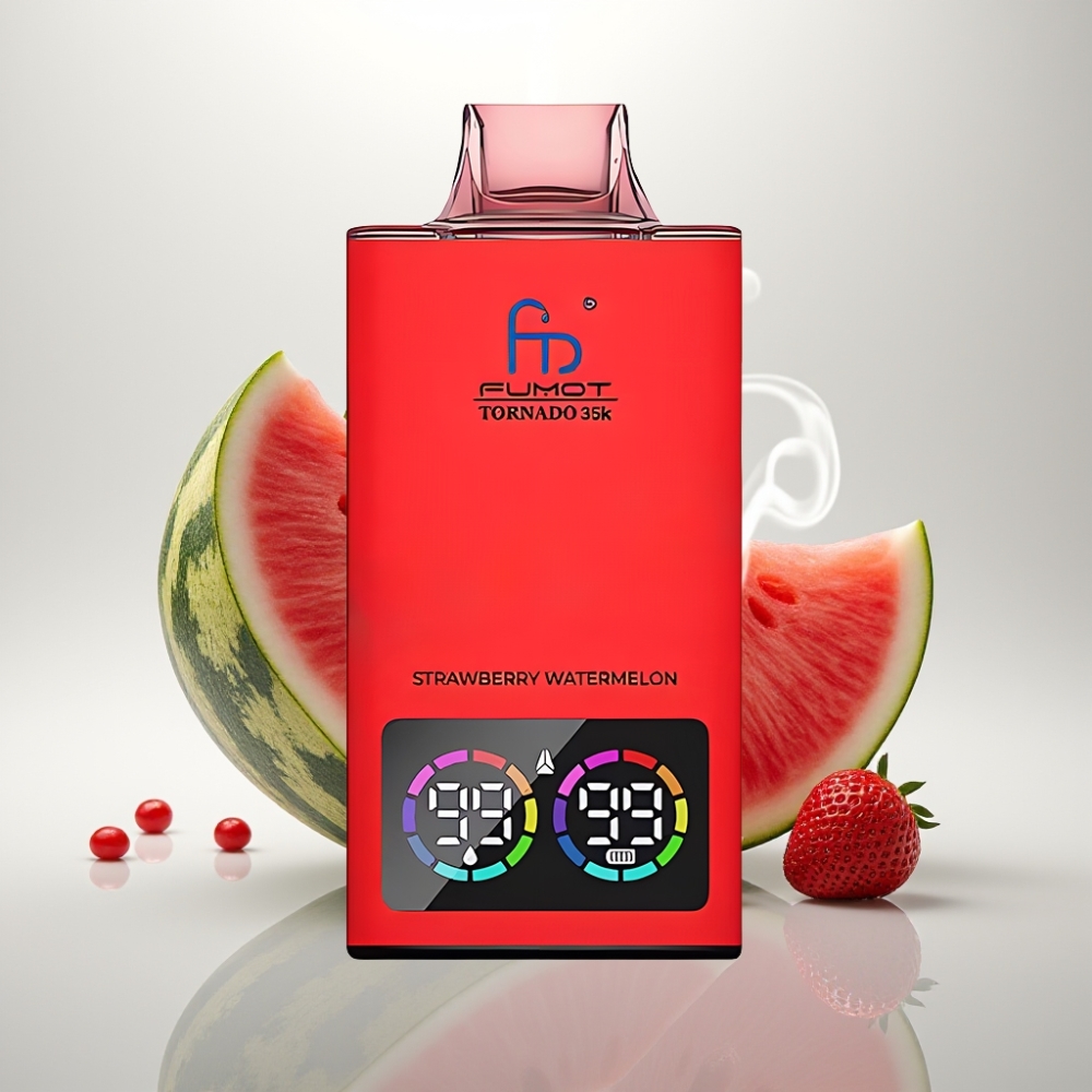 Fumot Tornado 35000 Dual Mesh RGB Strawberry Watermelon Disposable Vape