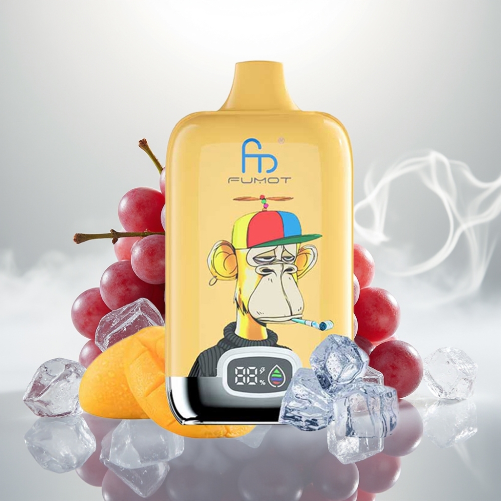 Fumot Tornado Digital Box 12000 Puffs Mesh Grape Ice