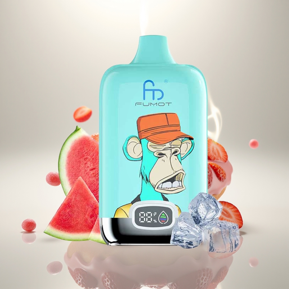 Fumot Tornado Digital Box 12000 Puffs Mesh Strawberry Donut