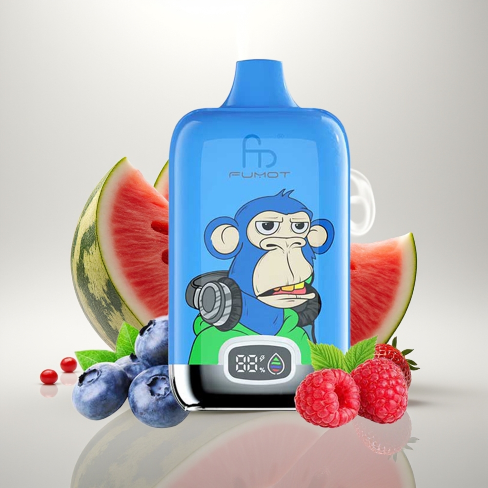 Fumot Tornado Digital Box 12000 Puffs Mesh Strawberry Watermelon