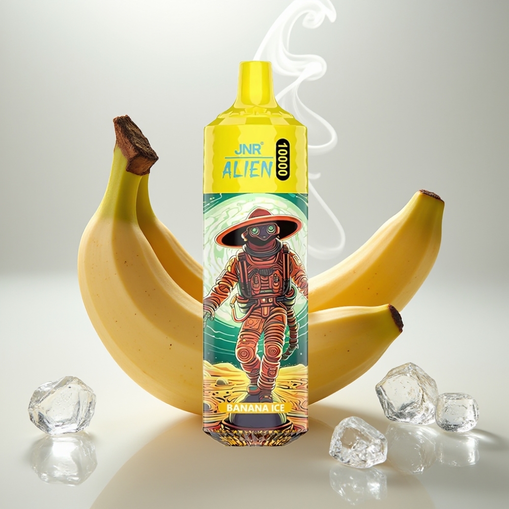 JNR Alien 10000 Puffs 850mAh RGB Banana Ice