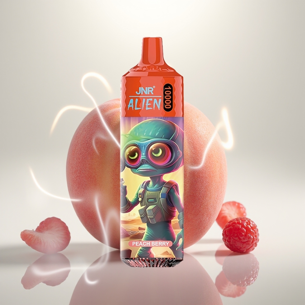 JNR Alien 10000 Puffs 850mAh RGB Peach Berry
