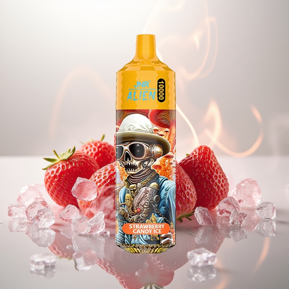 JNR Alien 10000 Puffs 850mAh RGB Strawberry Candy Ice
