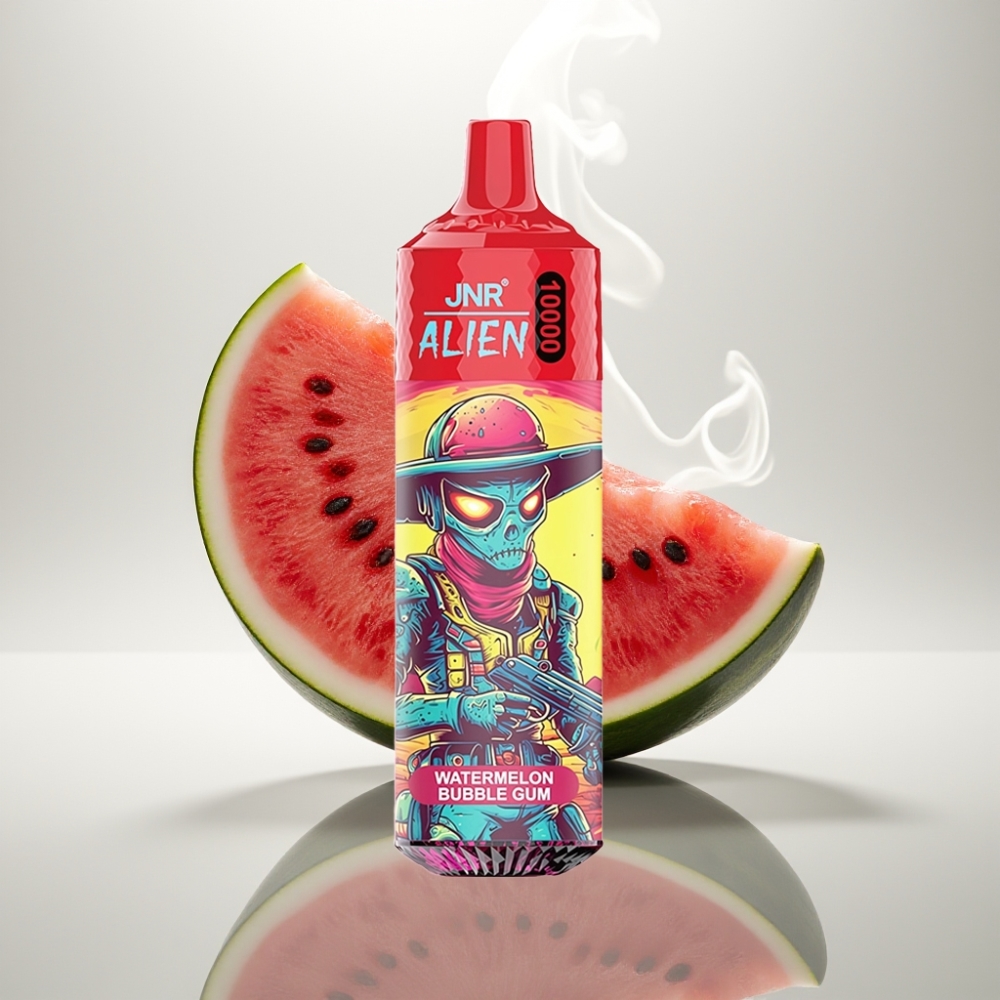 JNR Alien 10000 Puffs 850mAh RGB Watermelon Bubble Gum