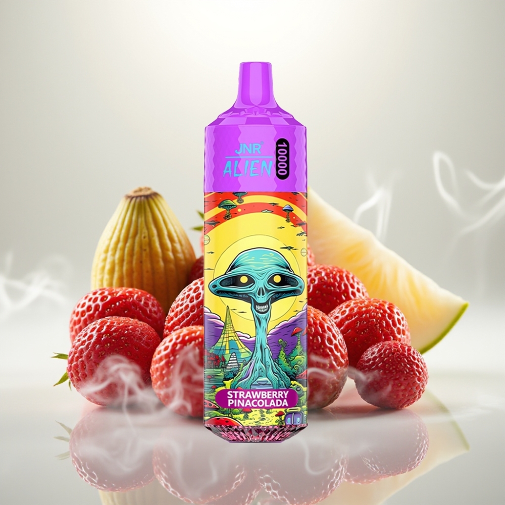 JNR Alien 10000 Puffs Mesh 20ml Strawberry Pina Colada