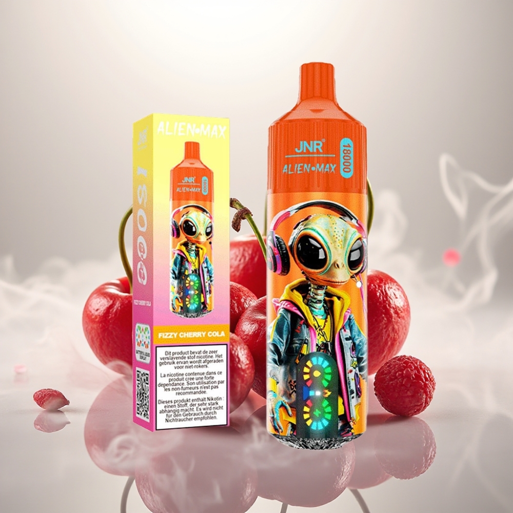 JNR Alien Max 18000 Puffs Dual Mesh Disposable Vape Fizzy Cherry Cola