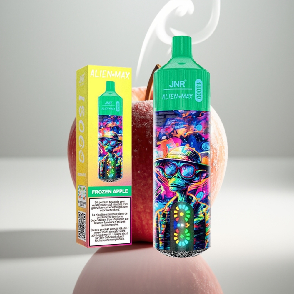 JNR Alien Max 18000 Puffs Dual Mesh LED Frozen Apple