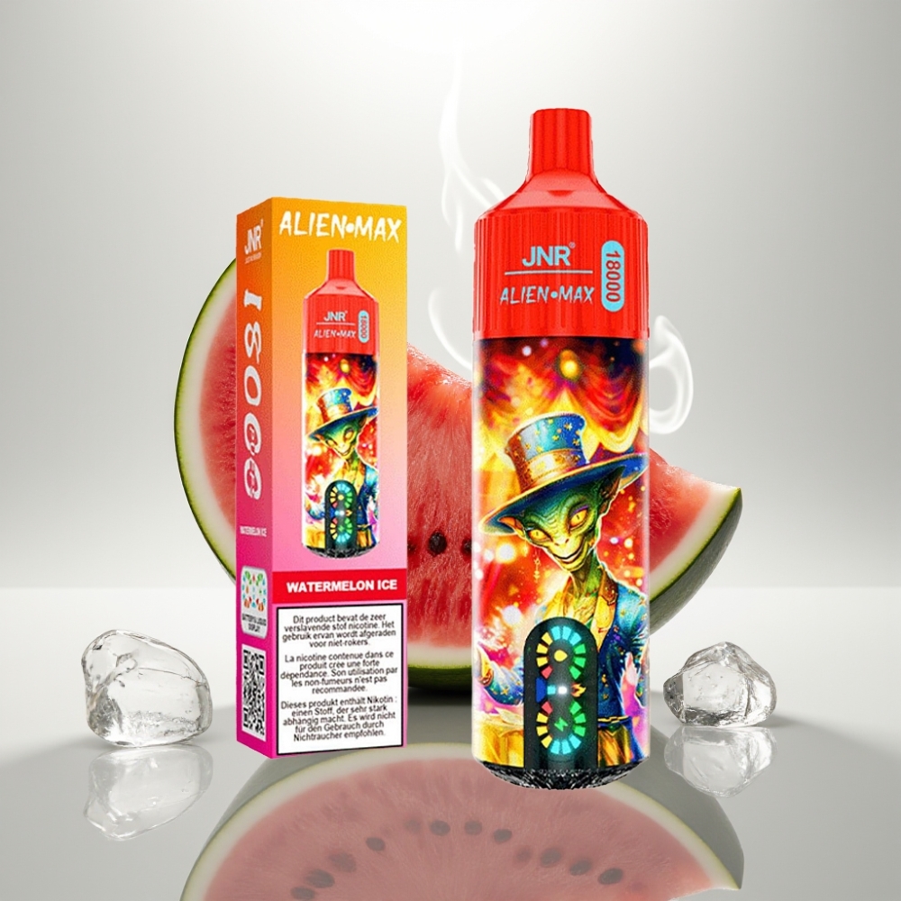 JNR Alien Max 18000 Puffs Dual Mesh LED Watermelon Ice