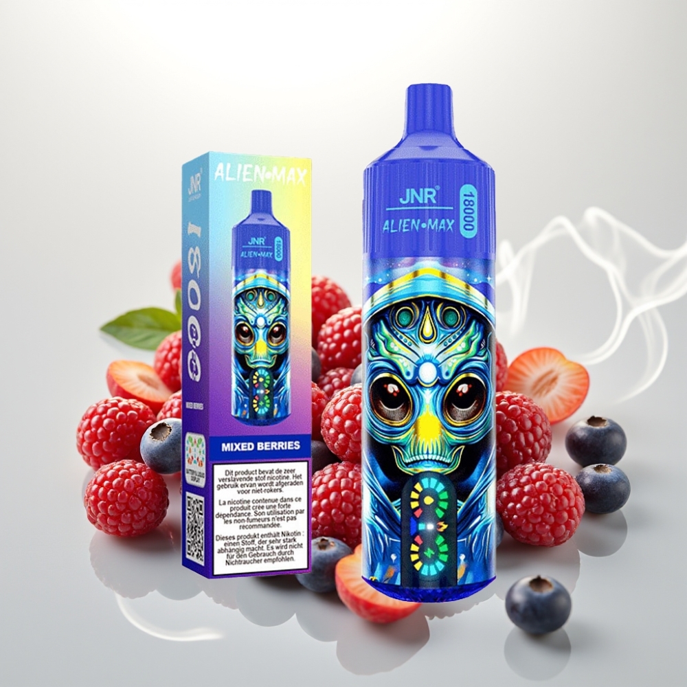 JNR Alien Max 18000 Puffs Dual Mesh Mixed Berries Disposable Vape