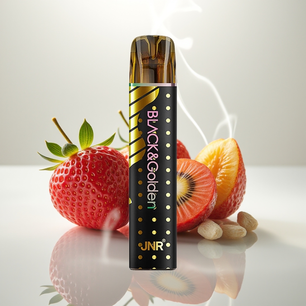 JNR BlackGolden 800 Puffs 550mAh 2ml TPD Strawberry Kiwi Disposable Vape