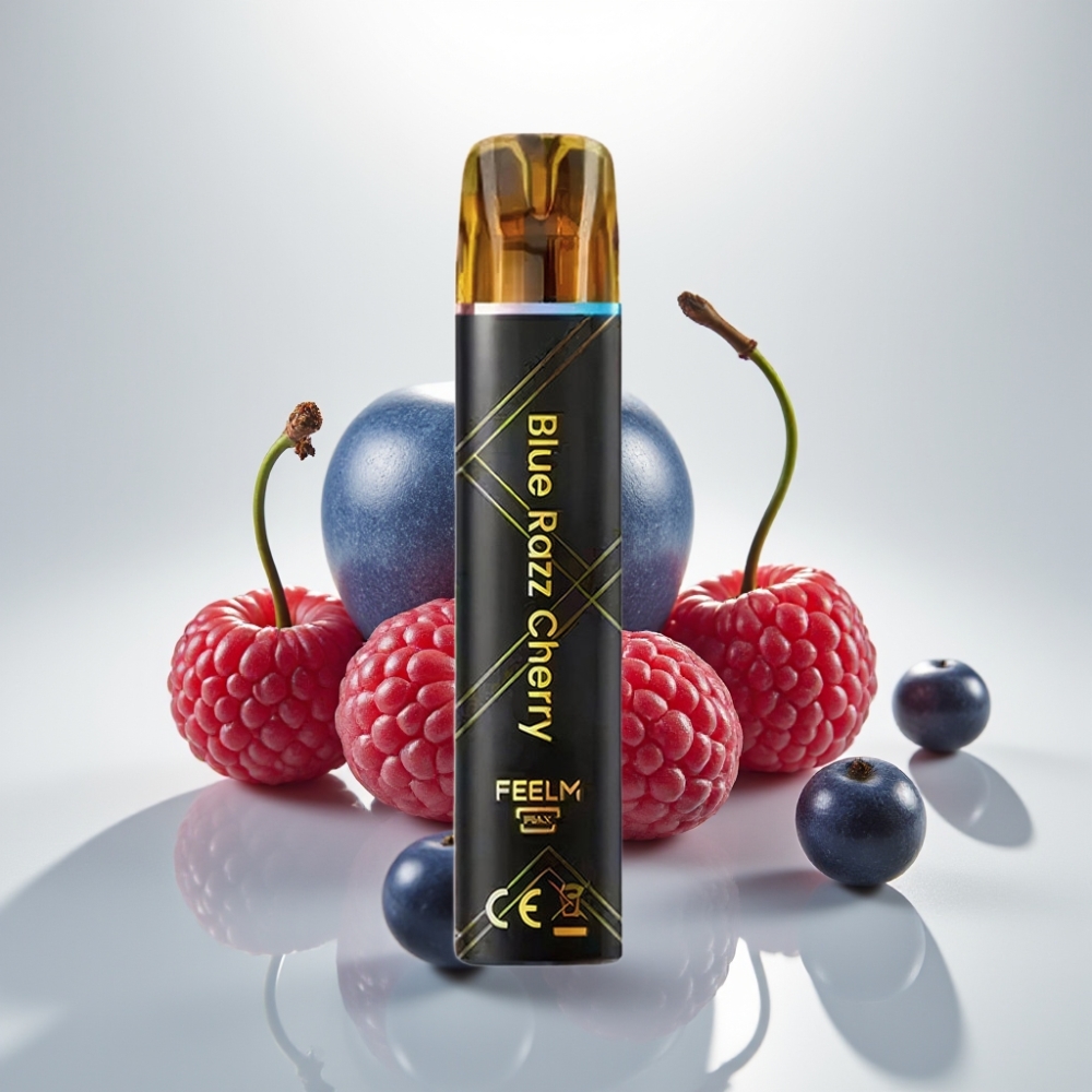 JNR BlackGolden 800 Puffs 550mAh Blue Razz Cherry Disposable Vape