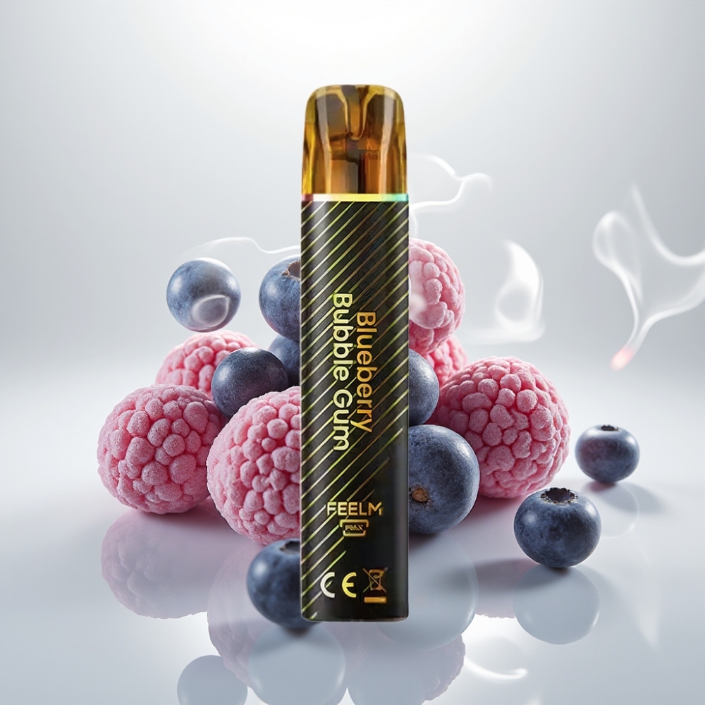JNR BlackGolden 800 Puffs 550mAh Blueberry Bubble Gum Disposable Vape